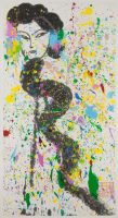 Walasse Ting. Beauté, 1969/70. Encre et couleurs sur papier. Paris, musée Cernuschi (c) Musée Cernuschi / Roger-Viollet / The Estate of Walasse Ting / Adagp, 2016