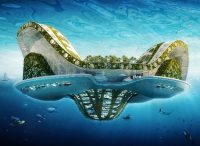 Lilypad, cité flottante et écologique pour l’accueil des réfugiés, Vincent Callebaut, 2008. © Vincent Callebaut Architectures