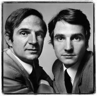 François Truffaut et Jean-Pierre Léaud, réalisateur et acteur, Paris, 20 juin 1971 Photographie Richard Avedon © The Richard Avedon Foundation
