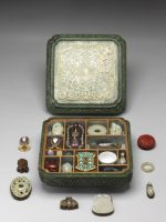 Cabinet de curiosités miniature. Chine Dynastie Qing, marque et règne de Qianlong (1736-1795) © Musée national du Palais, Taipei