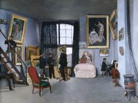 Frédéric Bazille (1841-1870). L’Atelier de la rue La Condamine, 1869-1870. Paris, musée d’Orsay, legs de Marc Bazille, 1924 © Service presse / Photo musée d’Orsay, Dist. RMN-Grand Palais / Patrice Schmidt