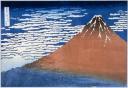 Katsushika Hokusai, Beau temps par vent du sud, Estampe de la suite: les 36 vues du Mont Fuji