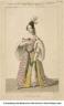 Costume de Mlle Juliette Drouet pour le rôle de la Princesse Negroni dans Lucrèce Borgia, Acte III, 1833, Maleuvre, Maison de Victor Hugo, Paris - (c) Photo PMVP / Ladet