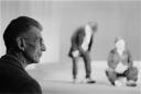 Samuel Beckett pendant une répétition de 'En attendant Godot', 1961 - (c) Photo Roger Pic / Département des Arts du Spectacle, Bibliothèque de France