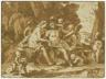 Nicolas Poussin (1594-1665), Mars et Vénus, Plume et encre brune, lavis brun, Paris, musée du Louvre, département des Arts graphiques - (c) Photo RMN / Thierry Le Mage