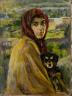 Stepan AGHADJANIAN, 'Portrait de la femme du peintre', 1926. Huile sur toile, 70 x 53 cm - (c) Galerie nationale d'Arménie, Erevan ££
