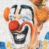 David MACH (né en 1956), Joker, 2007. Collage. 152,4 x 152,4 cm (c) David Mach. Courtesy Jérôme de Noirmont, Paris ££