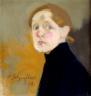 Helene SCHJERFBECK, Autoportrait, 1912. Huile sur toile, 43,5 X 42 cm. Ateneum Art Museum, Finnish National Gallery. Collection particulière, Helsinki (c) ADAGP, Paris, 2007