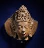 Tête humaine, terre cuite, période Gupta, IVe-VIe siècle. Mahasthan (Bogra), Bangladesh National Museum, Dacca (c) Thierry Ollivier / musée Guimet