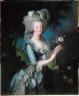 Elisabeth Vigée-Le Brun, Marie-Antoinette à la rose. Huile sur toile. Musée national du Château de Versailles (c) Photo RMN / Photographe inconnu