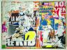 Jacques Villeglé, 12 Rue du Parc Royal, 11 mars 1975. Affiches lacérées marouflées sur toile. 97 x 130 cm. Collection particulière (c) Adagp Paris 2008