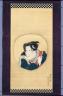 KUNISADA Utagawa (1786-1864), L'Acteur de kabuki Iwai Hanshirô V. Rouleau suspendu, encre et couleurs sur soie. 59,5 x 30,8 cm. Début XIXe (c) Musée Idemitsu
