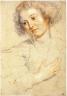 Peter Paul Rubens (1577-1640). Tête de femme, vers 1625. Pierre noire, sanguine, rehaussé à la craie blanche. Gabinetto Disegni e Stampe degli Uffizi