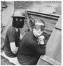 Lee Miller, Women with fire masks, Downshire Hill, London, 1941 (c) Lee Miller Archives, England, 2008. All rights reserved. www.leemiller.co.uk