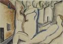 Ossip Zadkine, Trois figures féminines, vers 1920. Lavis de gouache et tracés au graphite sur papier satiné. Acquis sur le legs Zadkine-Prax, 2003 (c) Musée Zadkine / Roger-Viollet