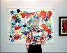 Martin Parr. Abstract painting with abstract shirt. DIFC Gulf Art Fair, Dubai, United Arab Emirates, 2007. Série Luxury. Impression numérique à jet d'encre pigmentaire (c) Martin Parr / Magnum Photos / Kamel Mennour
