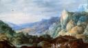 Jodocus de Momper et Jan II Brueghel (atelier). Paysage montagneux avec un moulin. 1625/30. Huile sur bois. Serge Witz (c) Brukenthal National Museum, Sibiu / Hermannstadt, Romania