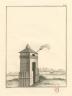 Les tours à feux. Gravure extraite de l'Histoire de la Télégraphie par Ignace Chappe, 1848 (2e édition) (c) L'Adresse musée de La Poste