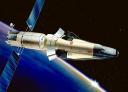 Avion Hermès. Maquette du projet européen d'avion spatial, 1991 (c) Photo CNES/ESA/D.Ducros