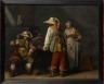 Gerard ter Borch (Zwolle 1617 - Deventer 1681). Intérieur d'estaminet, 1636? Huile sur panneau (c) Musée des Beaux-Arts de Rouen