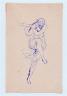 Antoine Bourdelle. Isadora, 1909. Plume et encre violette sur papier vélin. Paris, musée Bourdelle (c) musée Bourdelle / Roger-Viollet