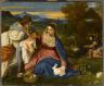 Titien. La Vierge au lapin. vers 1530. Huile sur toile. Paris, musée du Louvre (c) Rmn / Franck Raux