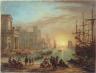 Claude Gellée dit Le Lorrain. Port de mer au soleil couchant. 1639. Huile sur toile. Paris, musée du Louvre (c) Rmn / Gérard Blot / Jean Schormans