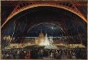 Gaston Roux. Fête de nuit à l'Exposition Universelle en 1889, sous la Tour Eiffel. Huile sur toile. Paris, musée Carnavalet / Roger-Viollet