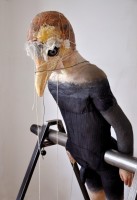 Narmine Sadeg (née en 1955) Homme-oiseau, 2014 Techniques mixtes Collection de l’artiste